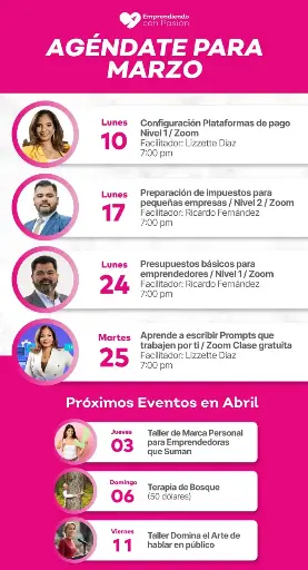 Agendate para Marzo